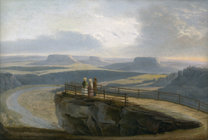 Los 6063 - Camradt, Johannes Ludvig - Blick von der Bastei über das Elbsandsteingebirge - 0 - thumb