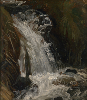 Lot 6066, Auction  122, Gille, Christian Friedrich, Studie eines gischtenden Wasserfalls