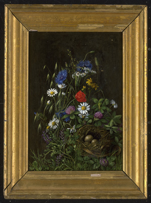 Los 6086 - Holst, V. - 1878. Stillleben mit Wildblumen und Vogelnest - 1 - thumb