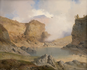 Lot 6088, Auction  122, Zimmermann, Albert August, Bergsee in den Alpen bei auftreibenden Wolken