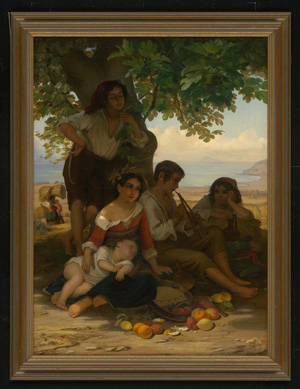 Los 6091 - Moser, Julius - Sizilianische Kinder bei der Mittagsrast während der Sommerernte - 1 - thumb