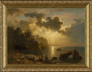 Los 6092 - Leu, August Wilhelm - Sonnenuntergang an der italienischen Küste - 1 - thumb