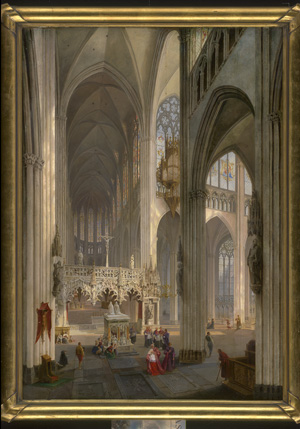 Los 6100 - Génisson, Jules Victor - Innenansicht der Kathedrale Saint-Denis in Paris - 1 - thumb