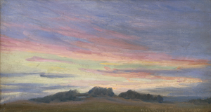 Los 6184 - Bredsdorff, Johan Ulrik - Abendglühen über der Landschaft ("Aften ved Nørre Risager") - 0 - thumb