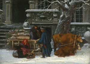 Lot 6191, Auction  122, Stryowski, Wilhelm August, Polnischer Holzhändler mit seiner Familie vor einem Herrenhaus