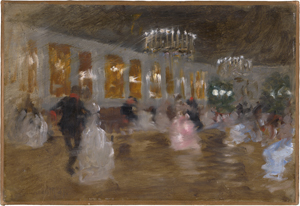 Los 6195 - Kalckreuth, Leopold Graf von - Blick in einen Ballsaal mit tanzenden Paaren - 0 - thumb
