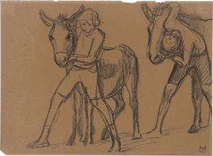 Lot 6331, Auction  122, Hofmann, Ludwig von, Jungen mit Eseln