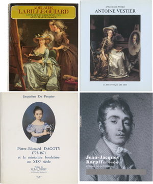 Lot 6442, Auction  122, Passez, Anne-Marie, Fachliteratur: Monographien zu Adélaide Labille-Guiard, Antoine Vestier; dazu: Pierre-Edouard Dagoty und Casimir