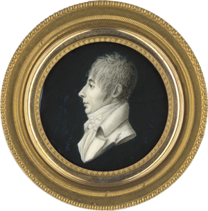 Lot 6541, Auction  122, Augustin fils (eigentlich Charles Henri Augustin), Miniatur Portrait eines jungen Mannes im Profil nach links