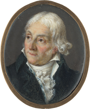 Los 6555 - Französisch - um 1815/1820. Miniatur Portrait eines zur Seite blickenden Mannes genannt Daubenton - 0 - thumb