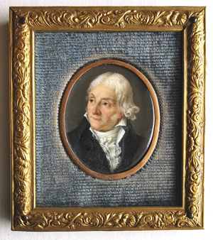 Los 6555 - Französisch - um 1815/1820. Miniatur Portrait eines zur Seite blickenden Mannes genannt Daubenton - 1 - thumb