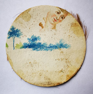Los 6574 - Schweppe, Johann Gottlieb - Miniatur Portrait eines blonden jungen Mannes  in blauer Jacke mit schwarzem Kragen - 2 - thumb