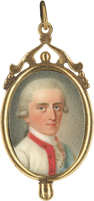 Lot 6583, Auction  122, Dolst, Christian Gottlieb, Miniatur Portrait des Kurfürsten Friedrich August III. von Sachsen, plus Beigabe