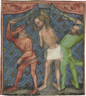 Lot 6608, Auction  122, Deutsch, um 1440. Geißelung Christi