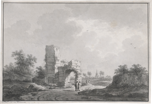 Lot 6682, Auction  122, Wicart, Nicolaas, Landschaft mit Ruinen bei Rijsbergen