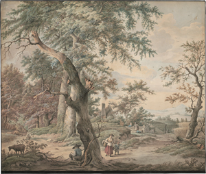 Lot 6691, Auction  122, Drielst, Egbert van, Pastorale Landschaft mit Schafhirtem im Schatten unter einem Baum
