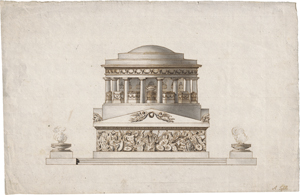 Los 6697 - Toselli, Angelo - Architekturentwurf eines Athena geweihten Tempel - 0 - thumb
