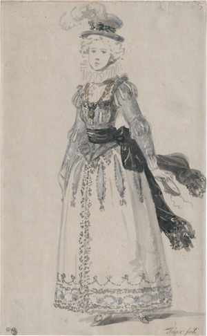 Lot 6700, Auction  122, Füger, Heinrich Friedrich, Studie einer jungen Dame im Kostüm