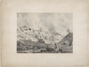 Los 6752 - Berlepsch, Hans Karl Eduard von - Elche mit Blick auf die Vila Murada vom Río Vinalopó aus - 1 - thumb
