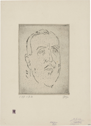 Lot 7032, Auction  122, Geiger, Willi, Portrait Heinrich Mann