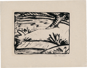 Lot 8076, Auction  122, Mueller, Otto, Landschaft mit Baum und Wasser
