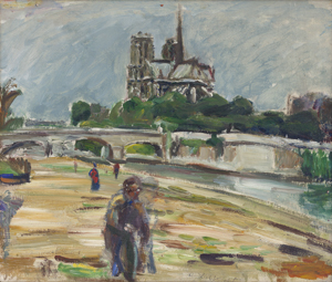 Lot 8141, Auction  122, Liebknecht, Robert, Blick auf Notre Dame