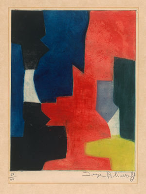 Lot 8148, Auction  122, Poliakoff, Serge, Composition in red, blue, yellow
