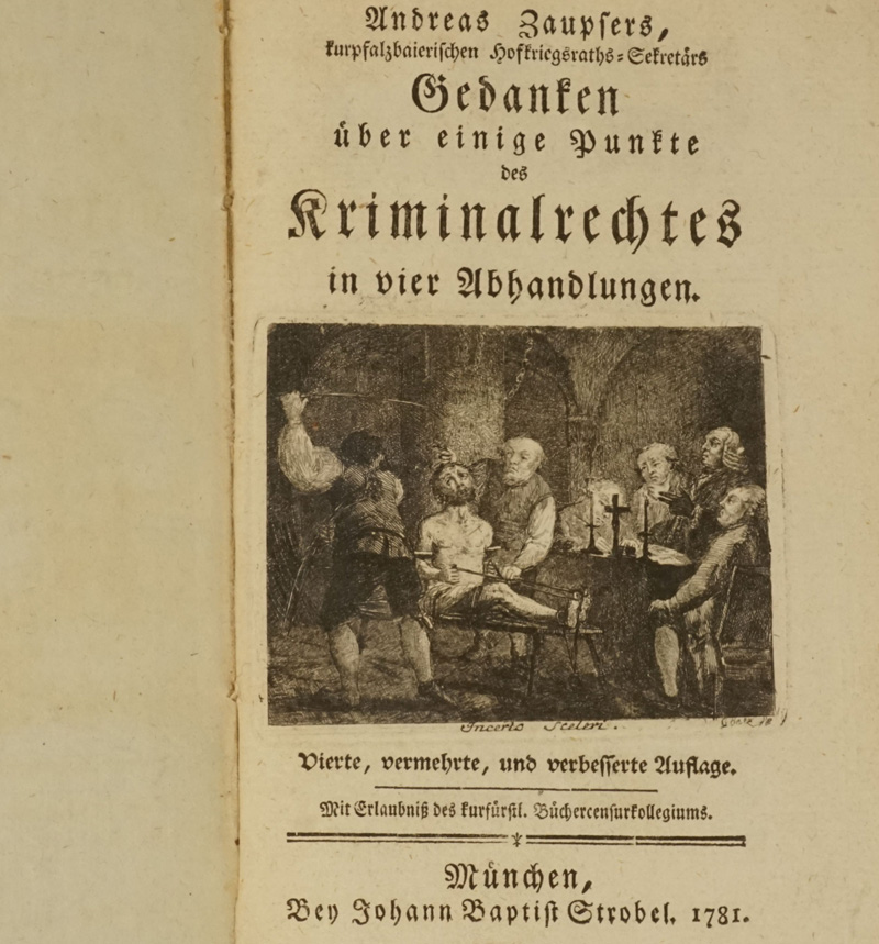 Zaupser, Andreas Dominikus Gedanken über einige Punkte des Kriminalrechts