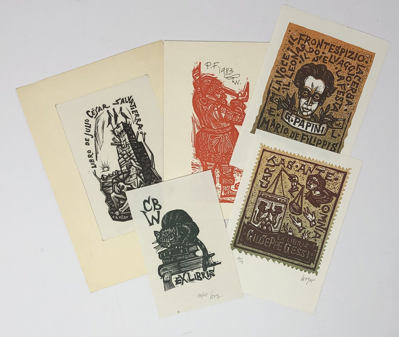 Italienische Exlibris Sammlung Exlibris von Luigi Angelini, Armando