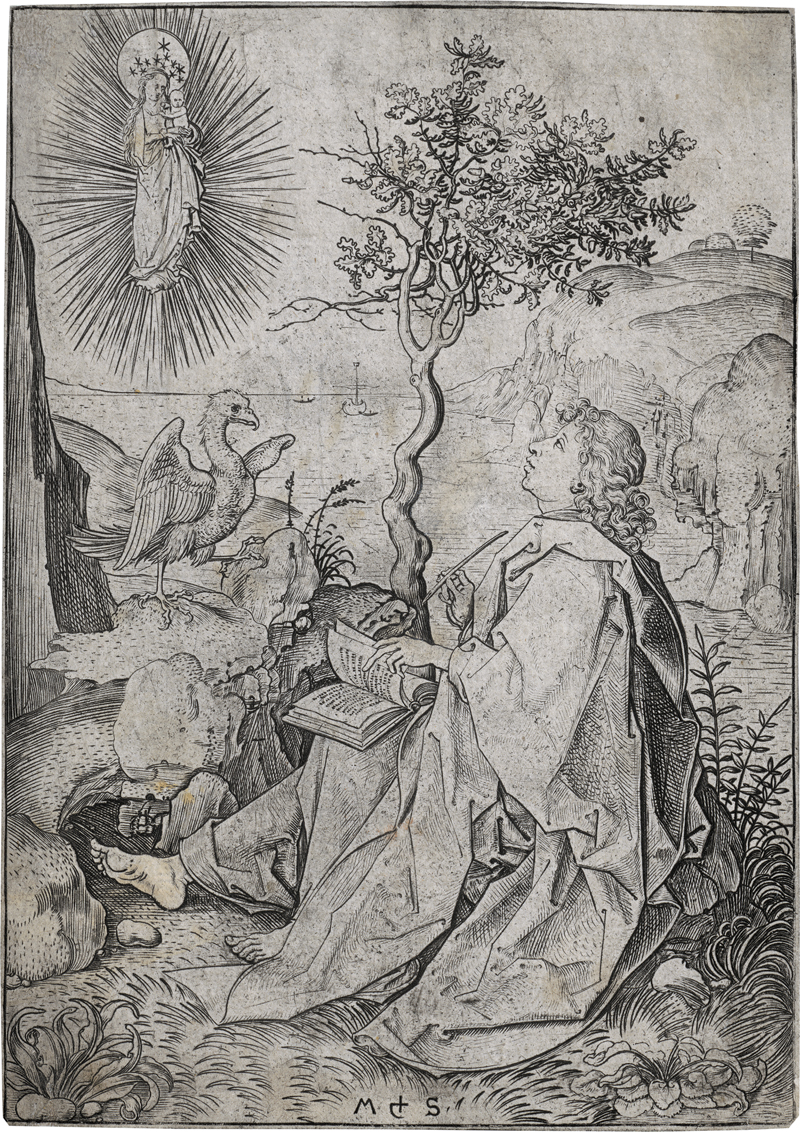Lot 5211, Auction  122, Schongauer, Martin, Der Evangelist Johannes auf Patmos