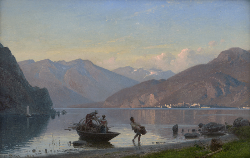 Lot 6089, Auction  122, Rohde, Frederik Nils, Abendstimmung am Lago di Garda