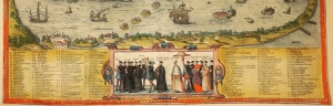 Los 85 - Braun, Georg und Hogenberg, Frans - Venetia. Kolorierte Kupferstichkarte wohl aus "Civitates Orbis Terrarum" - 4 - thumb