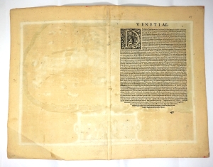 Los 85 - Braun, Georg und Hogenberg, Frans - Venetia. Kolorierte Kupferstichkarte wohl aus "Civitates Orbis Terrarum" - 5 - thumb