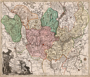 Lot 185, Auction  123, Lotter, Tobias Conrad, Mappa geographica ... Brandenburgensem