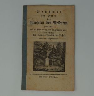 Lot 208, Auction  123, Schwertzel, Dorothea von, Denkmal den Manen des Freyherrn von Meisenbug gewidmet 