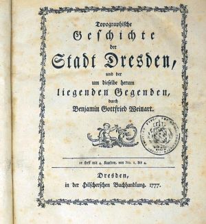 Los 214 - Weinart, Benjamin Gottfried - Topographische Geschichte der Stadt Dresden - 3 - thumb