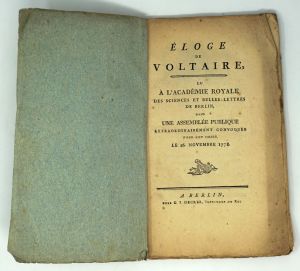 Lot 229, Auction  123, Friedrich II., der Große, Éloge de Voltaire