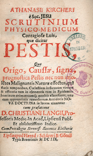 Lot 318, Auction  123, Kircher, Athanasius, Scrutinium physico-medicum contagiosae luis