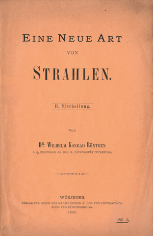 Los 361 - Röntgen, Wilhelm Konrad - Ueber eine neue Art von Strahlen - 0 - thumb