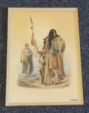 Los 486 - Bodmer, Johann Carl - Sammlung von 9 Darstellungen Indigener in Aquatintaradierung und Lithographie - 6 - thumb