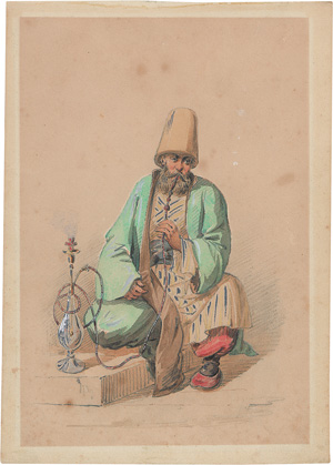Lot 520, Auction  123, Türkische Derwische, Zwei Ottomanen-Figurenstudien