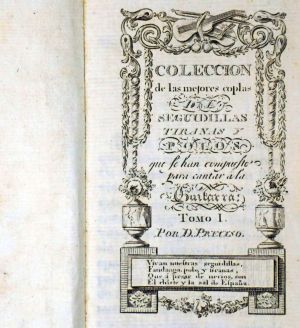 Lot 590, Auction  123, Zamácola, Juan Antonio de Iza, Colección de seguidillas. 2 Bände