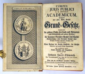 Lot 661, Auction  123, Schmauß, Johann Jacob, Corpus juris publici 