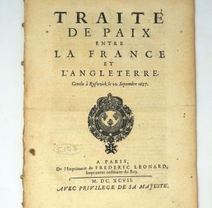 Lot 673, Auction  123, Traité de paix und , entre la France et l'Angleterre