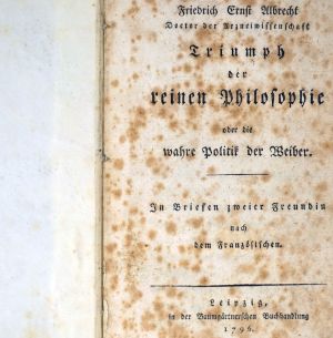 Los 2002 - Albrecht, Johann Friedrich Ernst - Triumph der reinen Philosophie - 0 - thumb