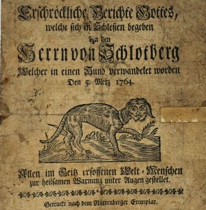 Lot 2025, Auction  123, Erschröckliche Berichte Gottes, welche sich in Schlesien begeben