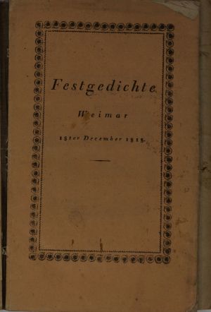 Los 2050 - Goethe, Johann Wolfgang von - Bey Allerhöchster Anwesenheit ... der Kaiserin Mutter ... Maskenzug - 0 - thumb