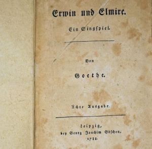 Los 2051 - Goethe, Johann Wolfgang von - Erwin und Elmire - 0 - thumb