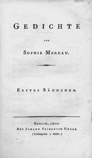 Los 2102 - Mereau, Sophie - Gedichte + Beigabe - 0 - thumb