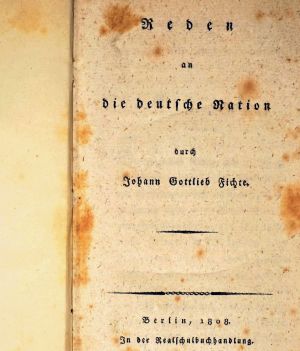Los 2180 - Fichte, Johann Gottlieb - Reden an die deutsche Nation - 0 - thumb